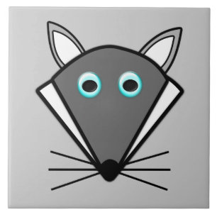 Süßes Halloween-Wolf-Fliese Fliese