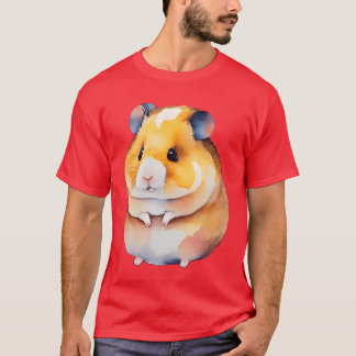 Süßes Hamster-Aquarell, Geschenk mit süßen Tieren T-Shirt