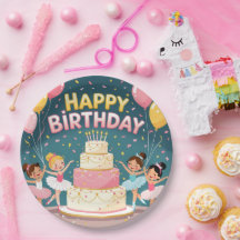 Süßes Happy Birthday Ballerina Thema