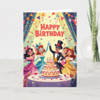 Süßes Happy Birthday-Masquerade-Thema