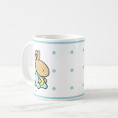 Süßes Häschen, klassische Tasse mit Diamantmuster (Vorderseite Links)