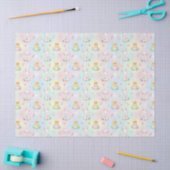 Süßes Häschen, Küken und Lamm-Osterpattern Seidenpapier (Basteln)