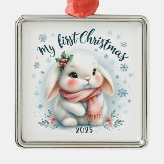SÜßES HASELKANINchen FÜR MEIN ERSTES WEIHNACHTEN Ornament Aus Metall
