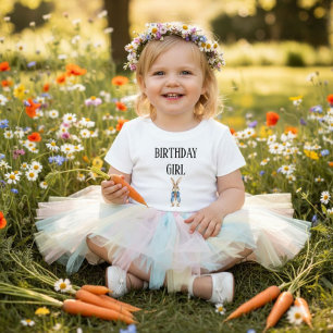 Süßes Hasen-Geburtstagsmädchen Baby passende Famil T-shirt