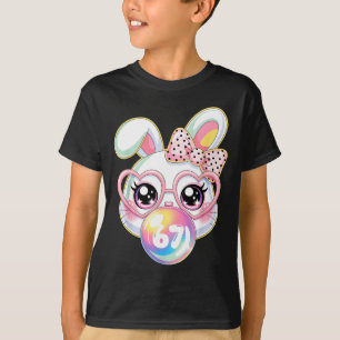 Süßes Hasen-Gesicht für Frauen Mädchen Kinder Juge T-Shirt
