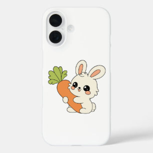 Süßes Hasen-Karotten-Handyhülle iPhone 16 Hülle
