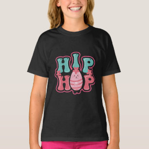 Süßes Hasen-Ostern Hip Hop Frohe Ostern Schwarz T-Shirt