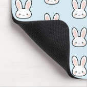 Süßes Hasengesicht-Hasenmuster Mousepad (Ecke)