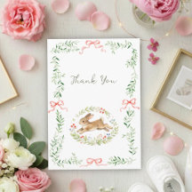 Süßes Hasenmädchen mit rosa Blumen-Schleife - Baby