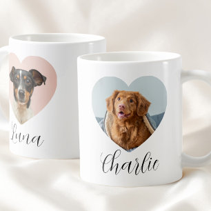 Süßes Haustier 2 Foto Herz Schwarzes Skript Benutz Kaffeetasse
