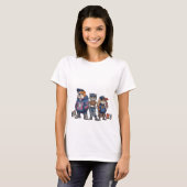 Süßes Haustier Cartoon T-Shirt (Vorne ganz)