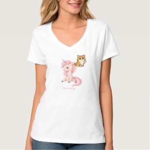 Süßes Haustier Katzenliebhaber Design T-Shirt