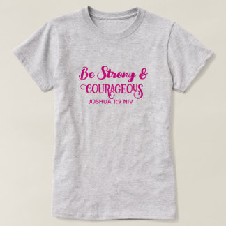 Süßes heißes Rosa Stark und Mutig Einfaches Grau T-Shirt