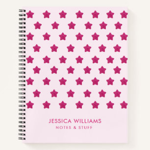 Süßes heißrosa glitzerndes Monogramm Notizblock