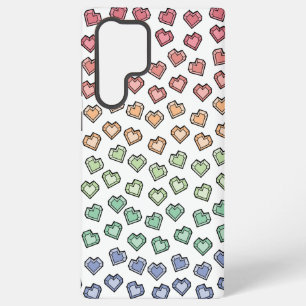 Süßes, helles, pastellfarbenes Regenbogen-Edelstei Samsung Galaxy Hülle