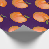 süßes helles Pfirsichmuster Geschenkpapier (Ecke)