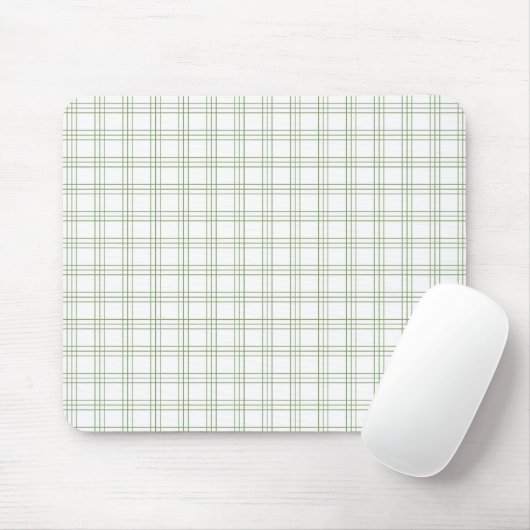Süßes Hellgrün Kariert Mauspad fürs Studium (Mit Mouse)