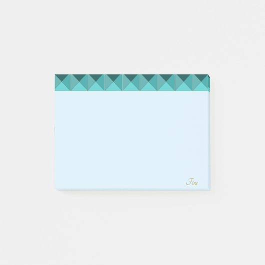 Süßes Hellgrün Mint Post-it Klebezettel (Vorderseite)