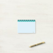 Süßes Hellgrün Mint Post-it Klebezettel (Auf Schreibtisch)