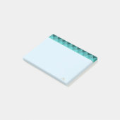 Süßes Hellgrün Mint Post-it Klebezettel (angewinkelt)