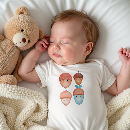 Süßes Herbst-Baby-Outfit | Wald-Kinderzimmer-Body Baby Strampler