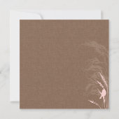 Süßes Herbst-Braut-Quadrat Dankeskarte (Rückseite)
