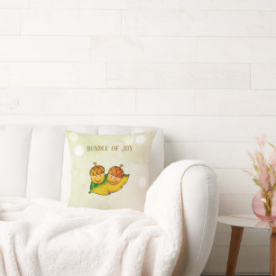 Süßes Herbst-Eichel-Bundle-of-Joy-Zwillinge-Baby-P Kissen