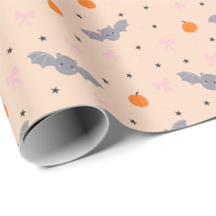 Süßes Herbst-Halloween-Fledermausmuster-Wrap-Papie Geschenkpapier