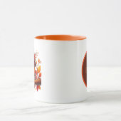 Süßes Herbst-Saison-Eulen-Monogramm Tasse (Zentrum)