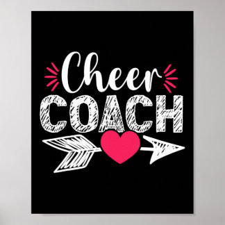 Süßes Herz Cheer Coach Cheerleading Cheerleader Tr Poster