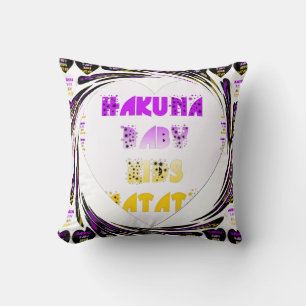 Süßes Herz Hakuna Matata Baby Kinder Design Kissen