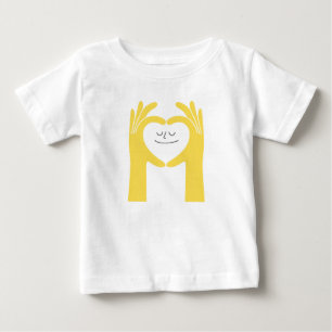 Süßes Herz Hände Baby T-Shirt