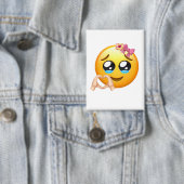 Süßes Herz Hände Emoji Pin - Coquette Ästhetik Button (Insitu)
