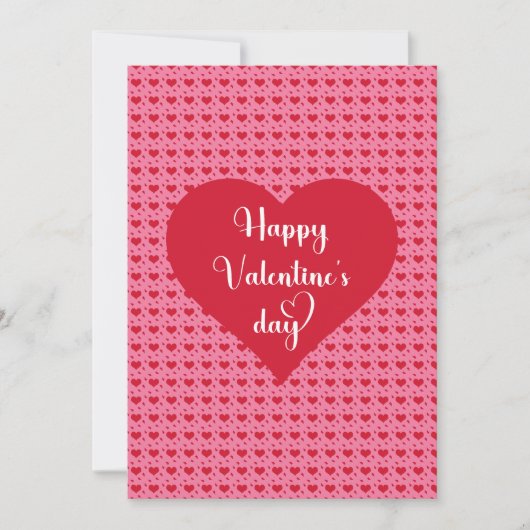 Süßes Herz Happy Valentinstag Karte (Vorderseite)