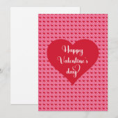 Süßes Herz Happy Valentinstag Karte (Vorne/Hinten)