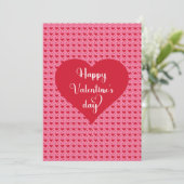 Süßes Herz Happy Valentinstag Karte (Stehend Vorderseite)