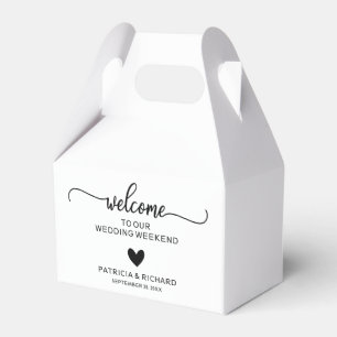 Süßes Herz Hochzeit Willkommen Hotel Geschenkschachtel
