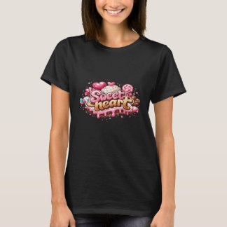 Süßes Herz Hübsche Zucker Grafik T-Shirt für Fraue