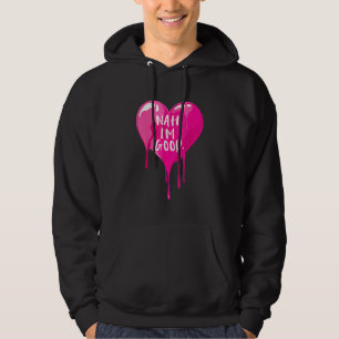 Süßes Herz Liebe Nein Danke Lustige Frauen Anti-Va Hoodie