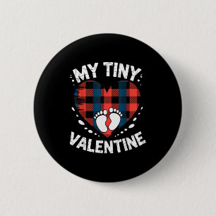 Süßes Herz Mein Kleiner Valentinstag Schwangerscha Button