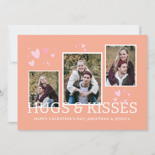 Süßes Herz-Muster 3 Foto Frohen Valentinstag Feiertagskarte