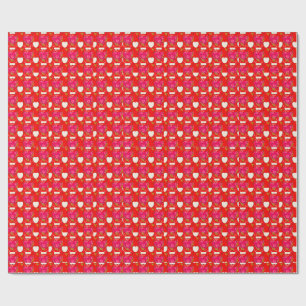 Süßes Herz Muster Geschenkpapier