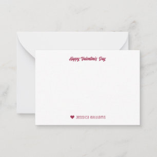 Süßes Herz-Muster-Kupidobogen-Pfeil Valentinstag Mitteilungskarte