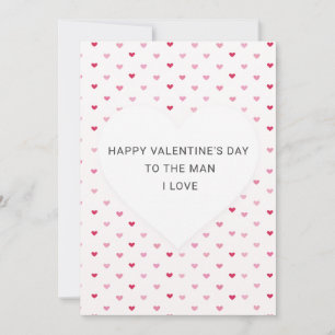Süßes Herz-Muster Romantische Valentinstag-Karte