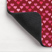 Süßes Herz-Muster – Rosa Mädchen-Ästhetik-Design Mousepad (Ecke)