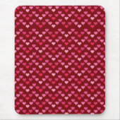Süßes Herz-Muster – Rosa Mädchen-Ästhetik-Design Mousepad (Vorne)
