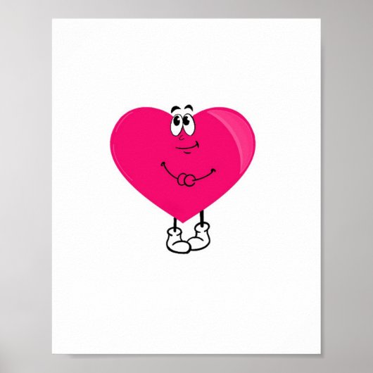 Süßes Herz, rosa Herz Poster (Vorne)