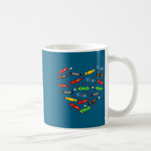 Süßes Herz Skateboard Frohen Valentinstag Kinder Kaffeetasse