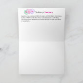 Süßes Herz, Sprachen, Dankeschön Karten, Gruß Dankeskarte (Innenseite)