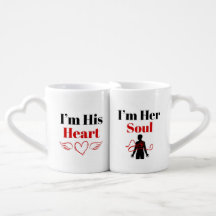 Süßes Herz-und-Seele-Valentins-Couple-Design